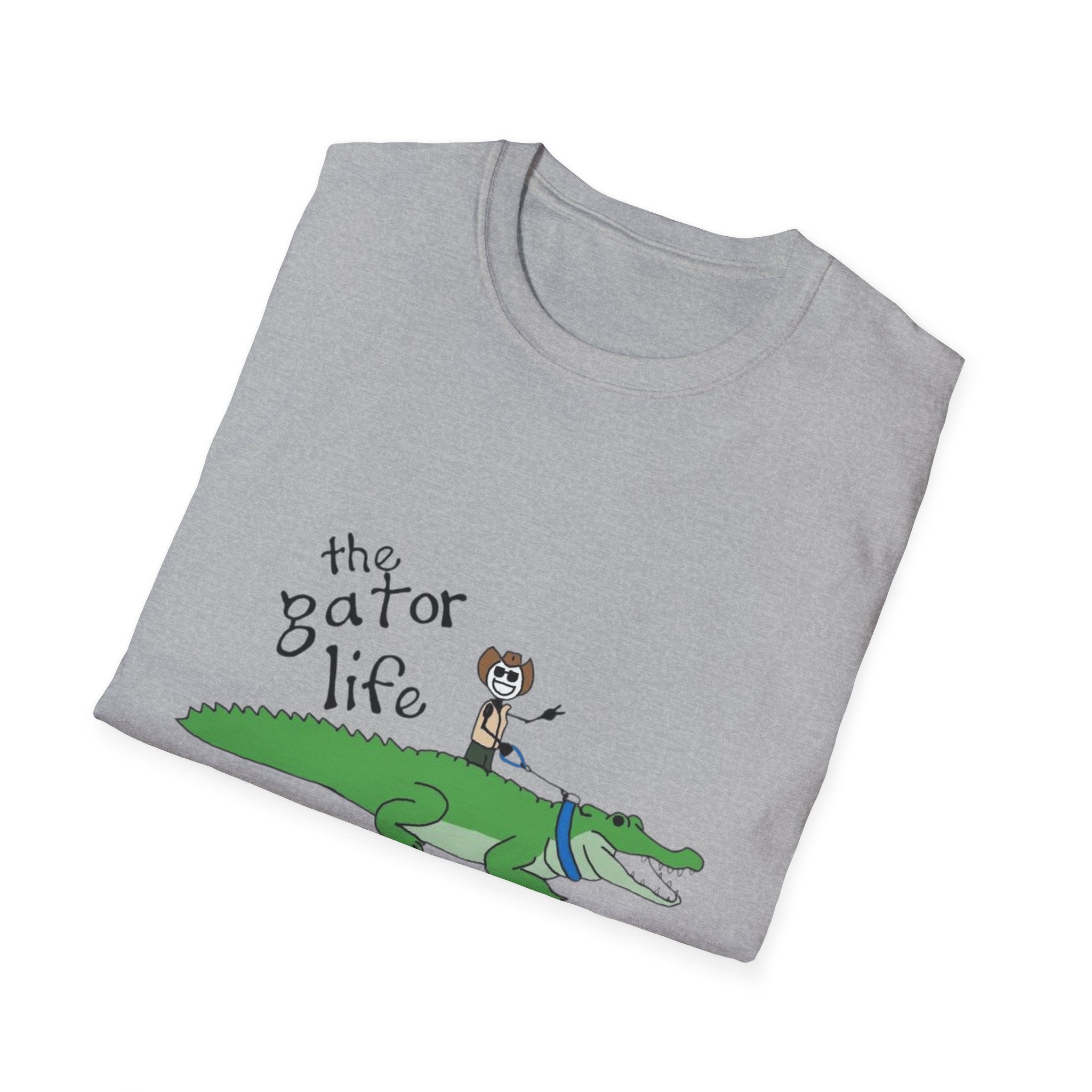 Swamp Puppy Alligator T-Shirt – "Can I Pet That Dog" Funny Gator Life Tee