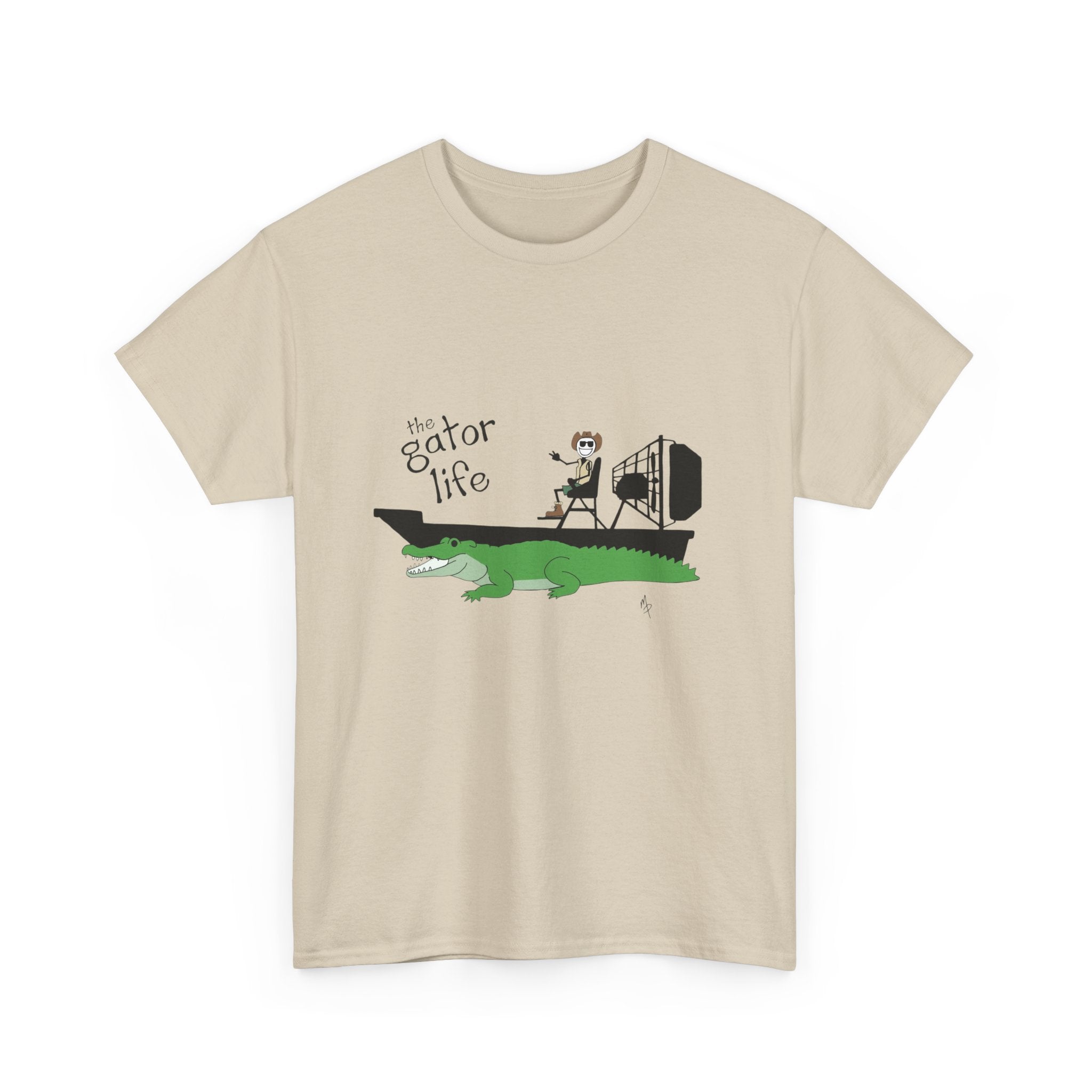 Gator Life T‑Shirt — Airboat Alligator Graphic Tee