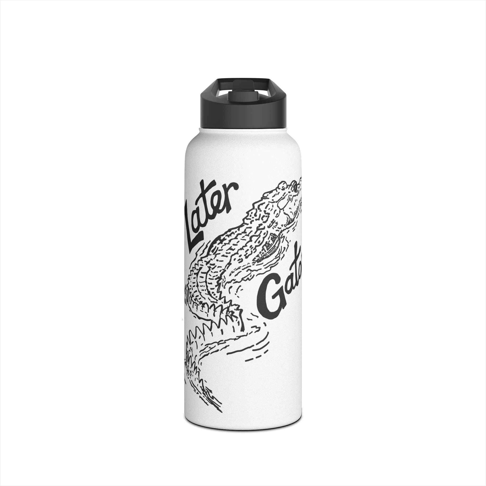 Stainless Steel Water Bottle, Standard Lid