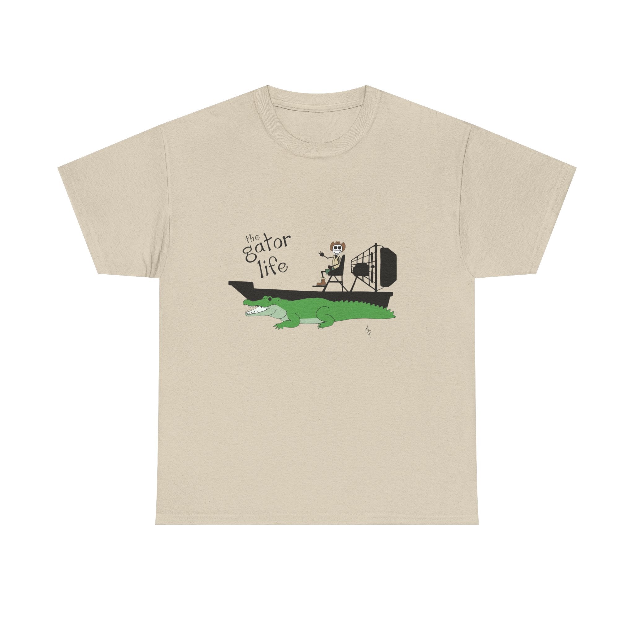 Gator Life T‑Shirt — Airboat Alligator Graphic Tee