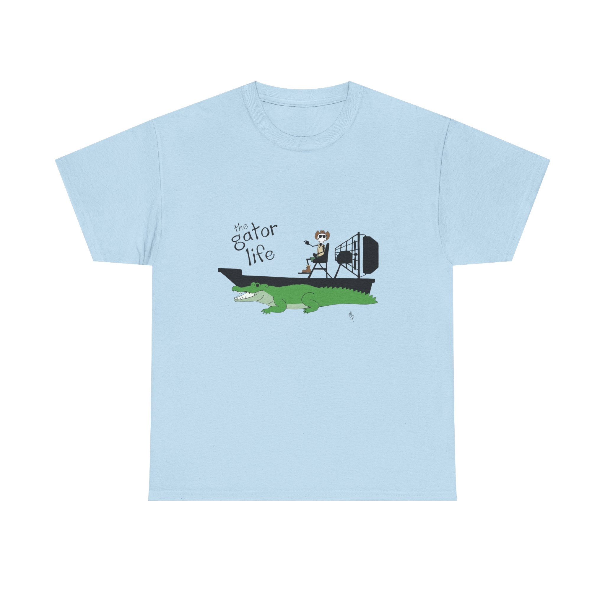 Gator Life T‑Shirt — Airboat Alligator Graphic Tee