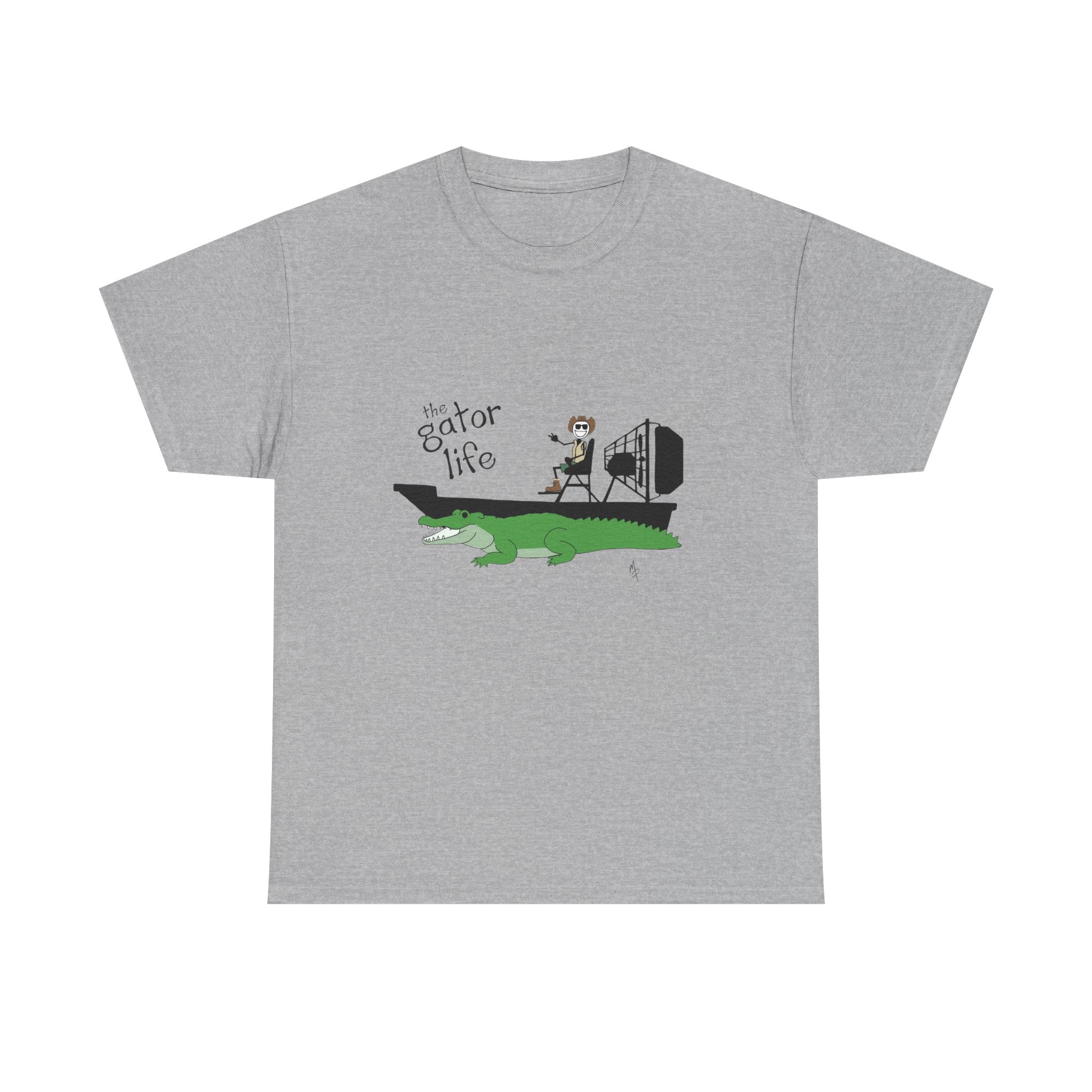 Gator Life T‑Shirt — Airboat Alligator Graphic Tee